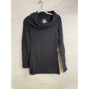 Converse One Star Women's Black Cowl Neck Cotton Sweater Tunic – Sz XS